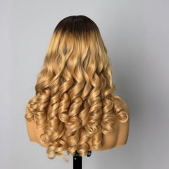 LOOSE CURLY BLONDE OMBRE