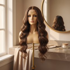 WATER WAVE BROWN in elegant setting